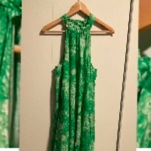 COS Green Floral Midi Dress